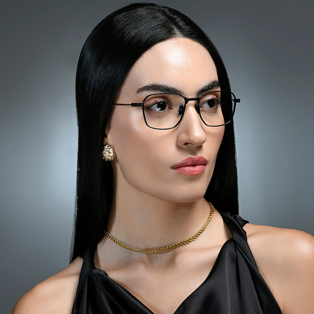 Lenskart STUDIO Black Full Rim Geometric right side