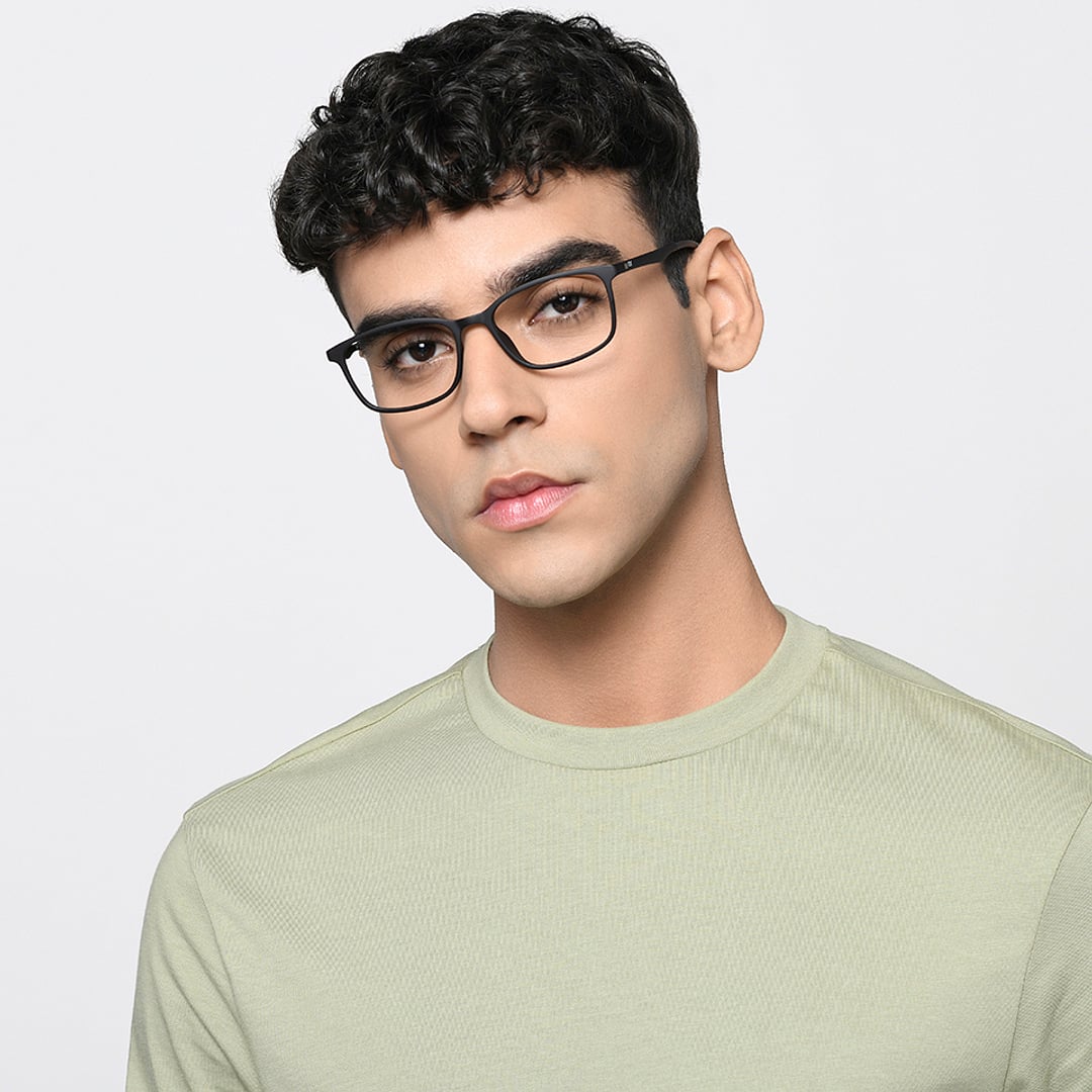 Lenskart Air Black Full Rim Rectangle right side