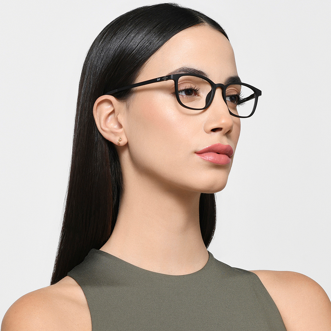 Lenskart Air Online Black Full Rim Rectangle left side