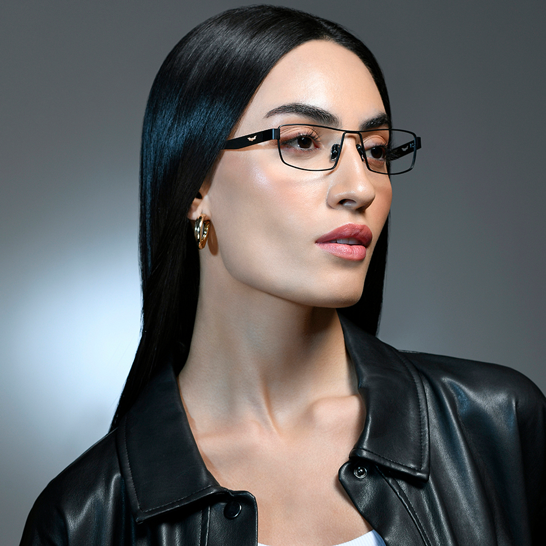 Lenskart Studio Online Black Full Rim Rectangle right side