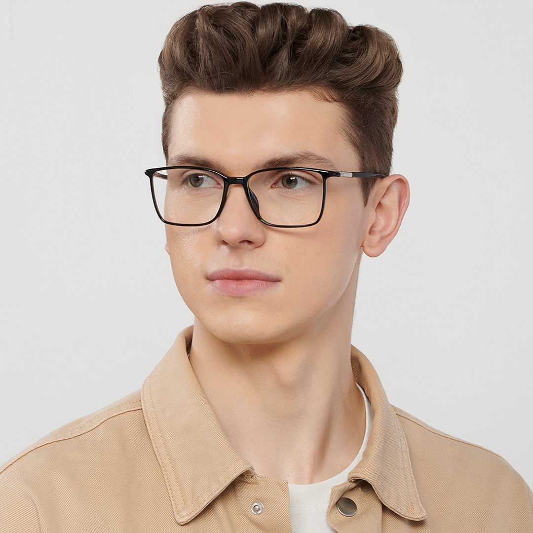 Lenskart Air Black Full Rim Rectangle right side