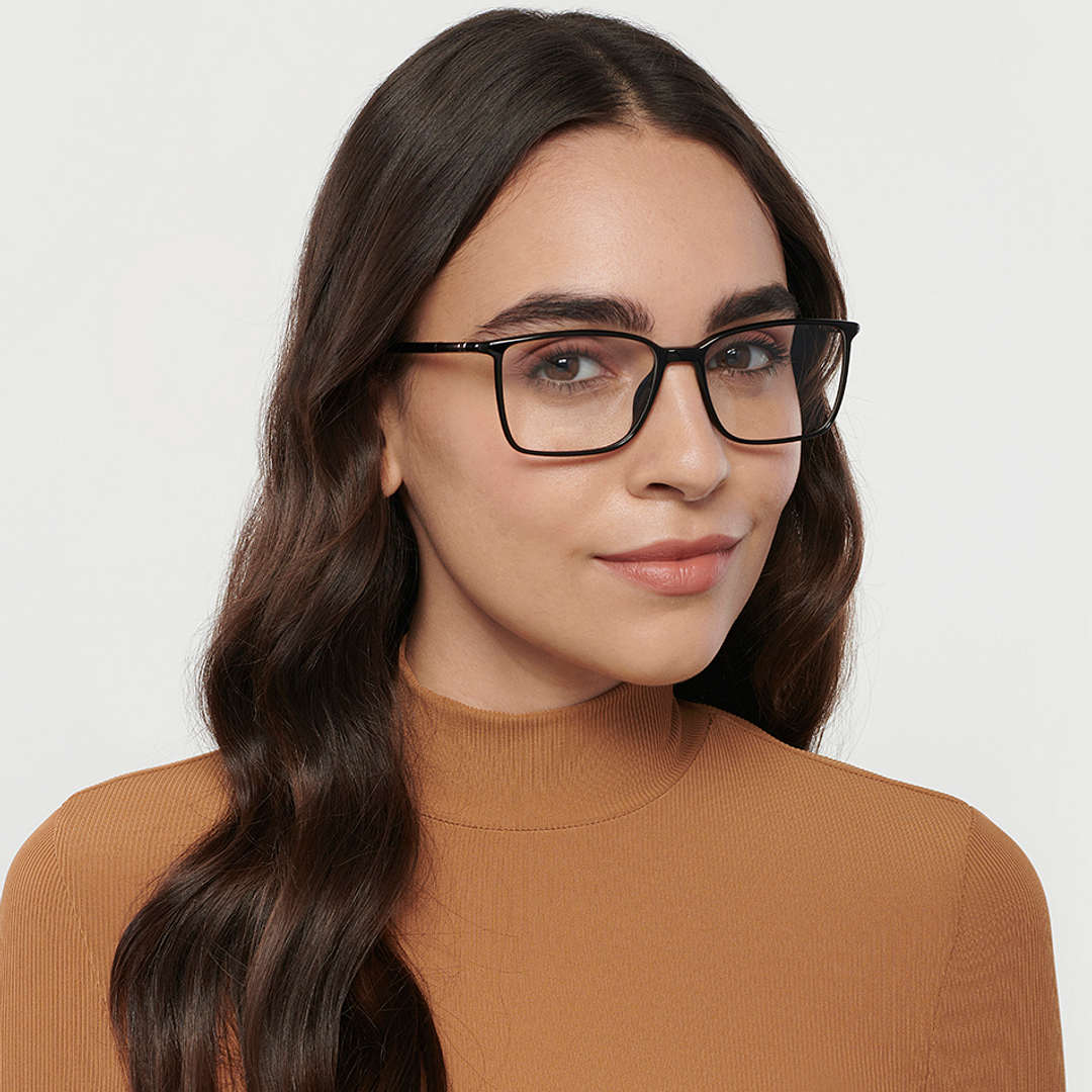 Lenskart Air Black Full Rim Rectangle right side