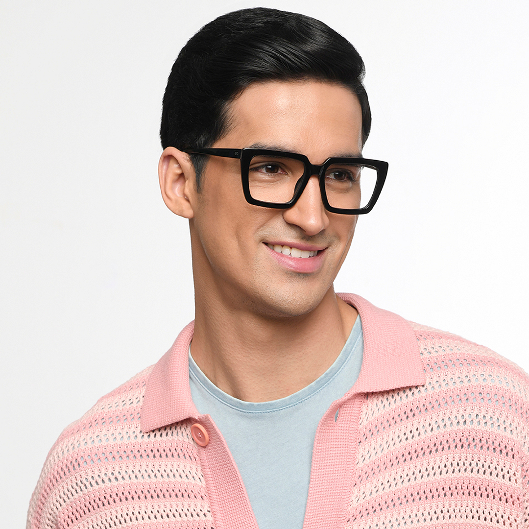 Lenskart STUDIO Black Full Rim Square right side