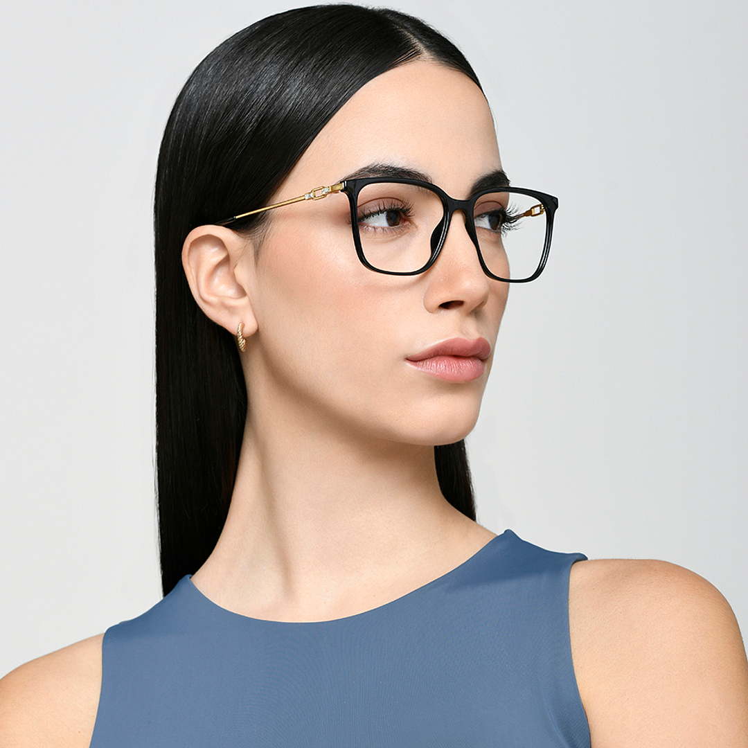 Lenskart Air Online Black Full Rim Square left side