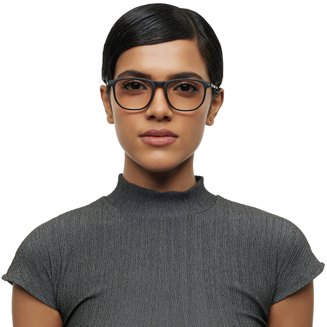 Lenskart STUDIO Black Full Rim Geometric left side