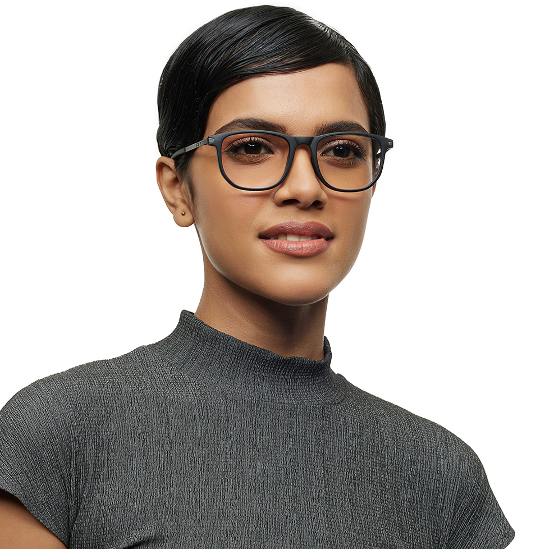 Lenskart STUDIO Black Full Rim Geometric right side