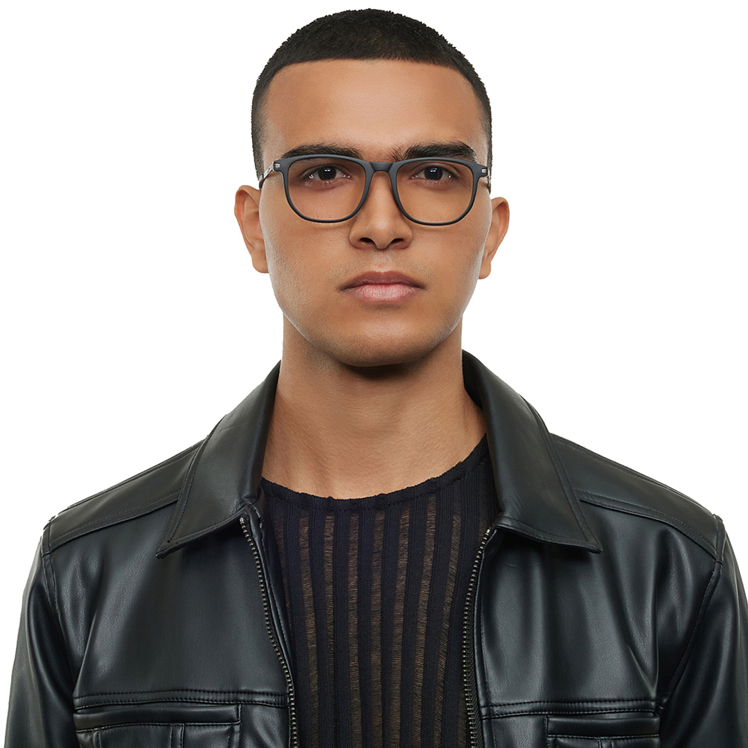 Lenskart STUDIO Black Full Rim Geometric left side