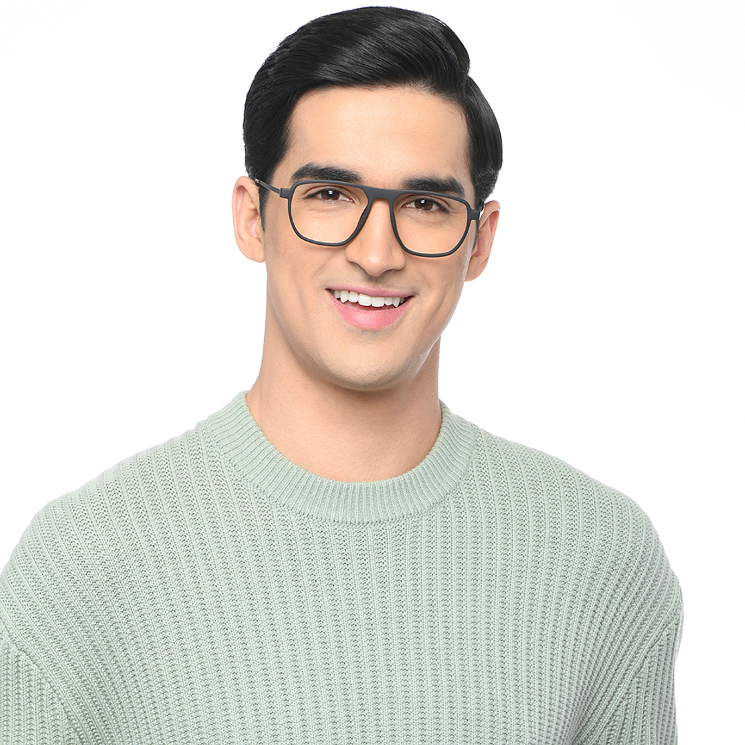 Lenskart Air Black Full Rim Geometric right side