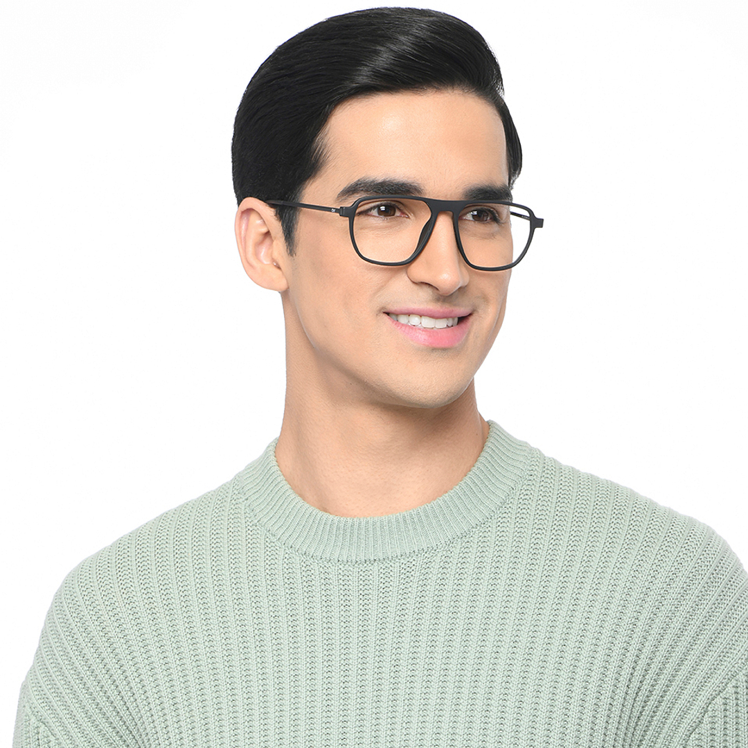 Lenskart Air Black Full Rim Geometric left side