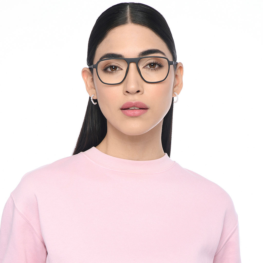 Lenskart Air Black Full Rim Geometric right side