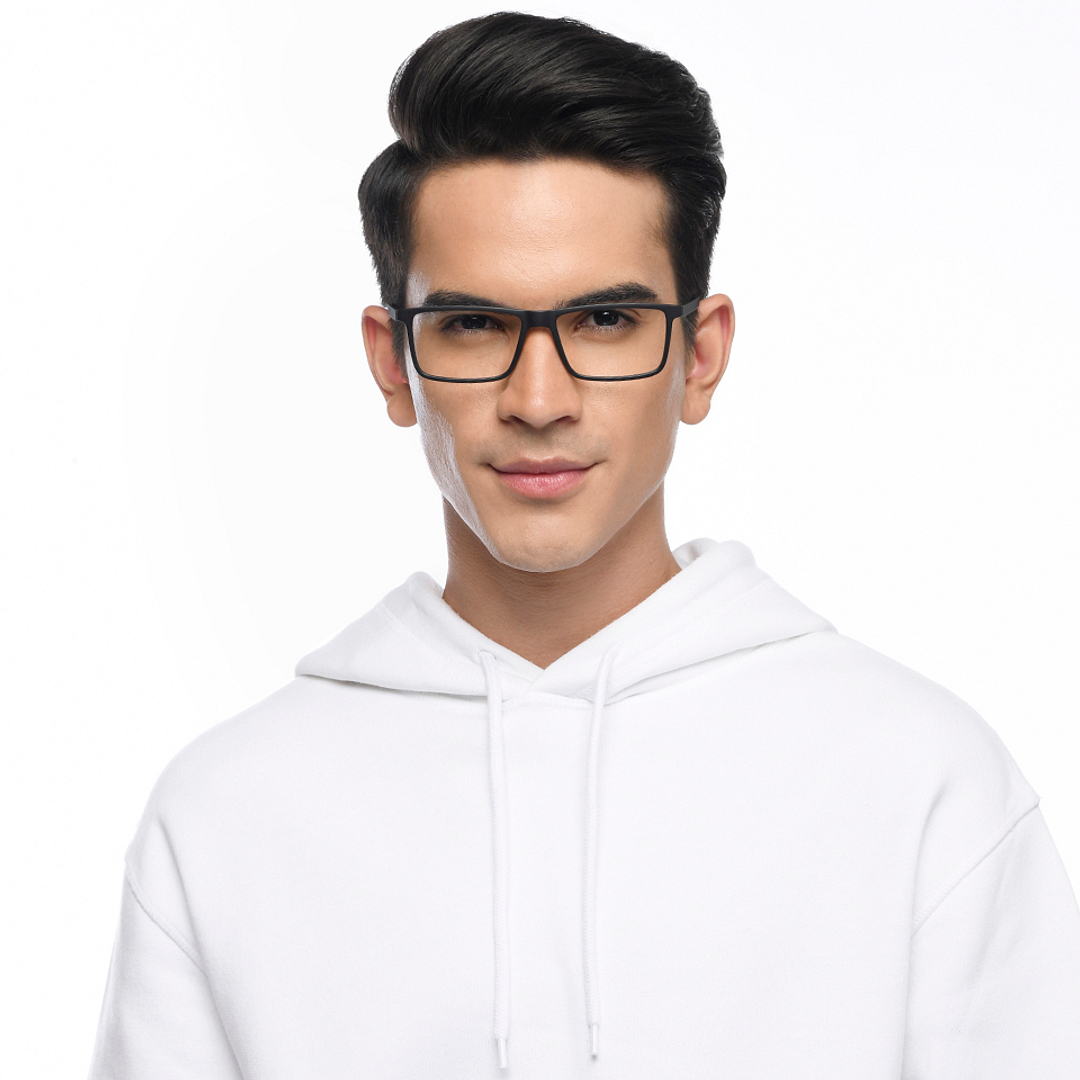 Lenskart Air Online Black Full Rim Rectangle left side
