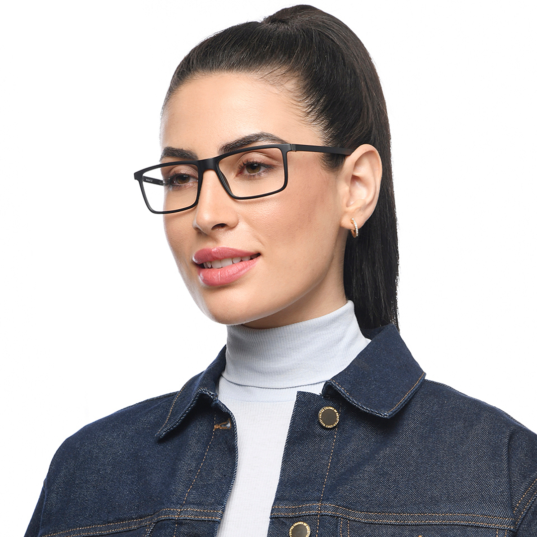 Lenskart Air Online Black Full Rim Rectangle left side