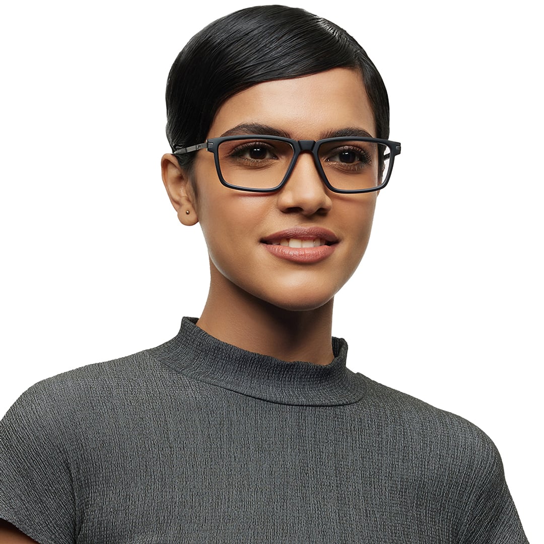 Lenskart STUDIO Black Full Rim Rectangle right side