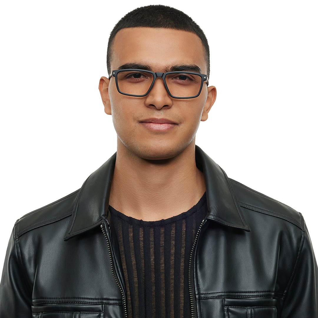 Lenskart STUDIO Black Full Rim Rectangle left side