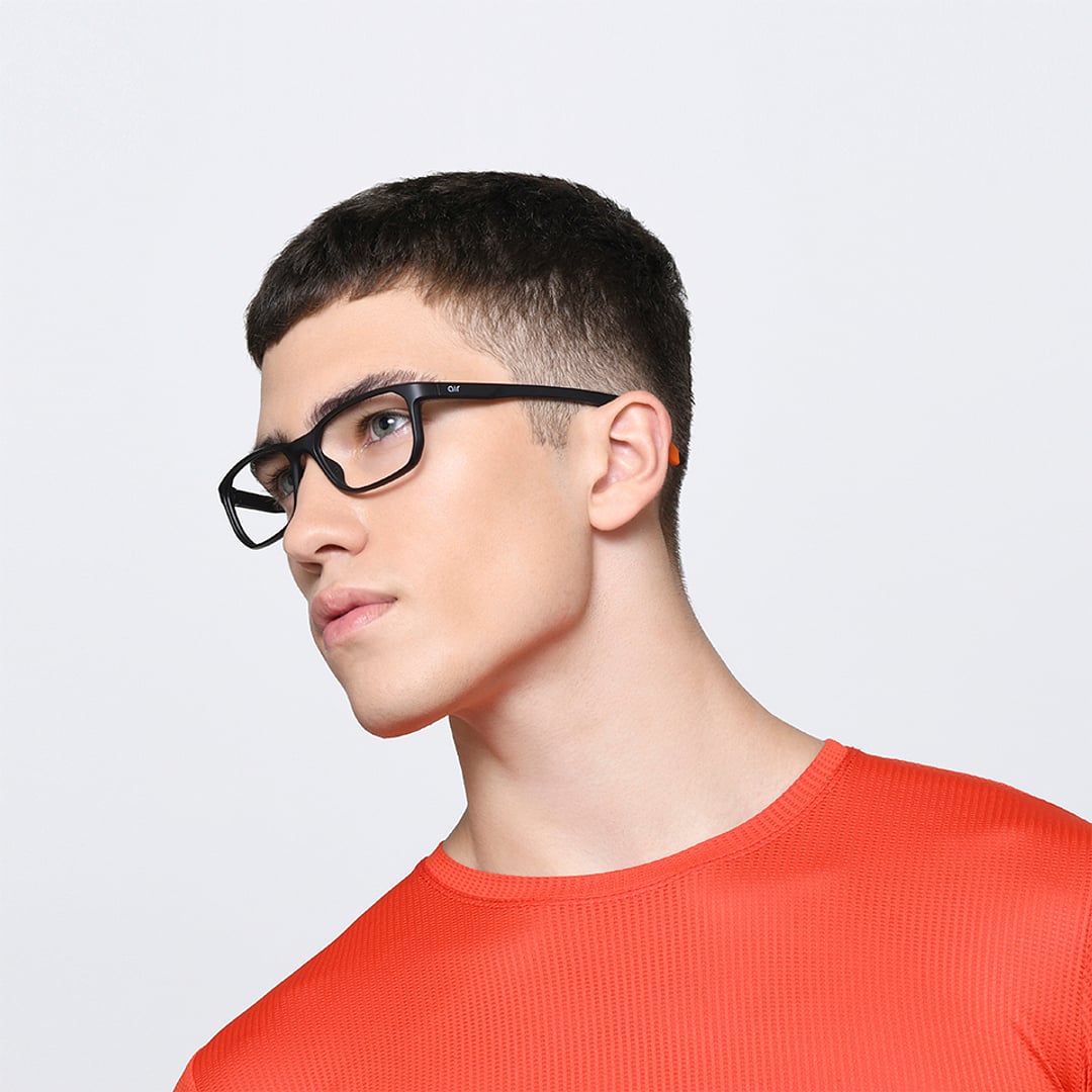 Lenskart Air Online Black Full Rim Rectangle right side