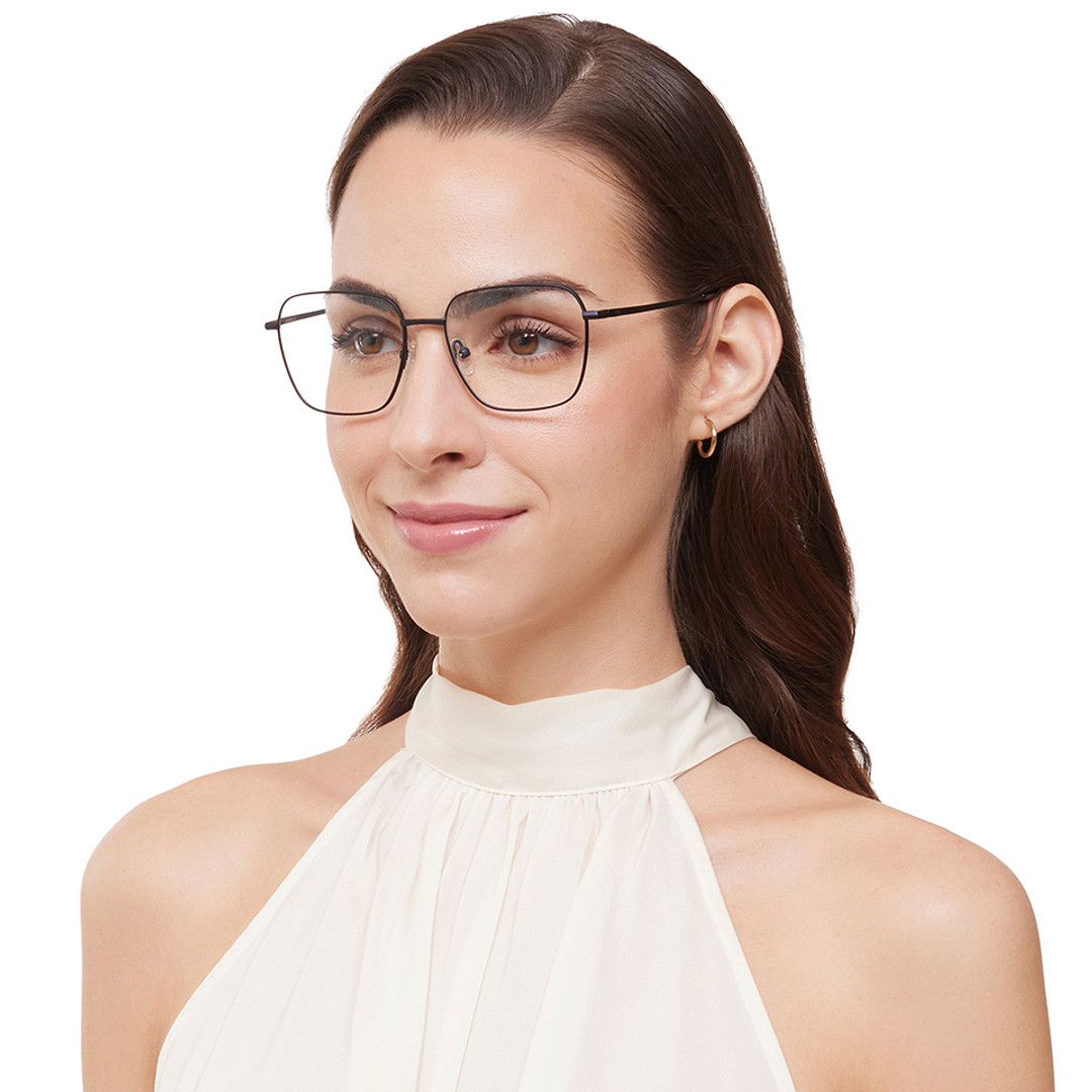 Lenskart Air Sky Blue Full Rim Square left side