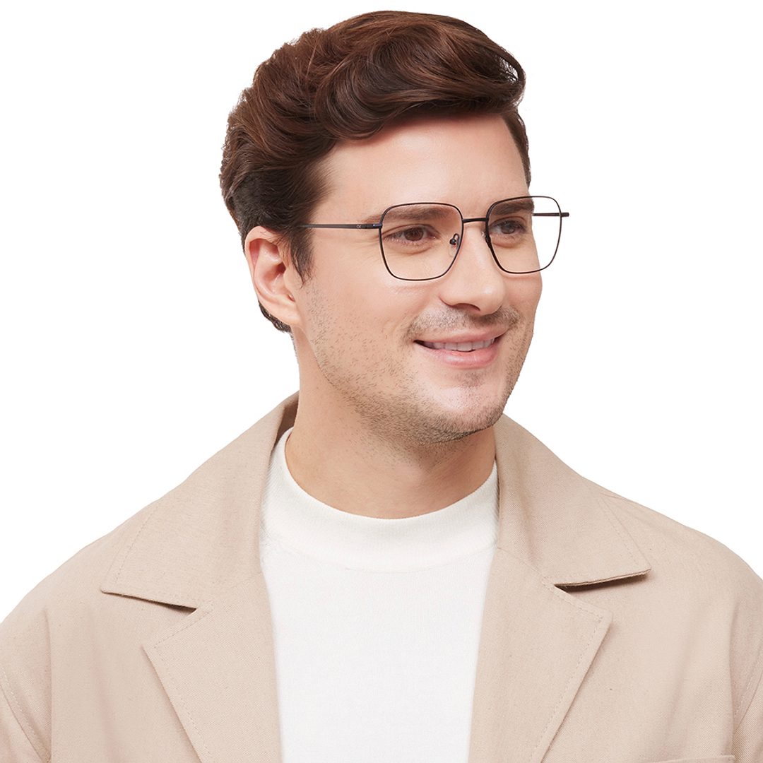 Lenskart Air Sky Blue Full Rim Square left side