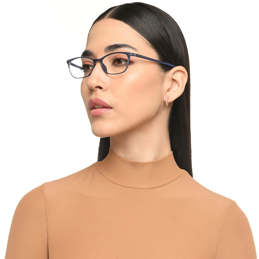 Lenskart Air Online Sky Blue Full Rim Cat Eye right side