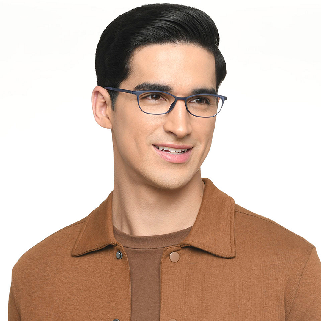 Lenskart Air Online Sky Blue Full Rim Cat Eye right side