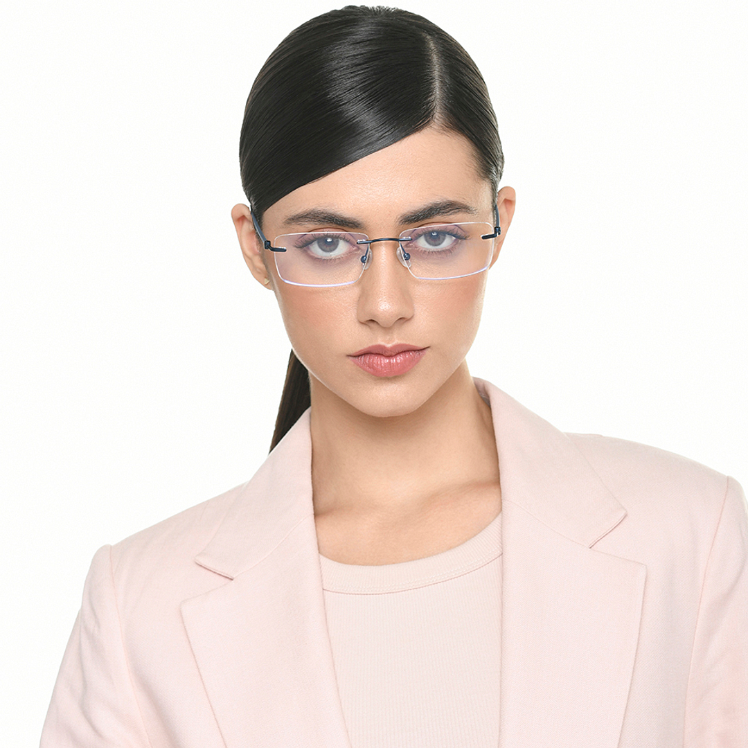 لينسكارت إير أزرق سماوي بدون حافة المستطيل right side