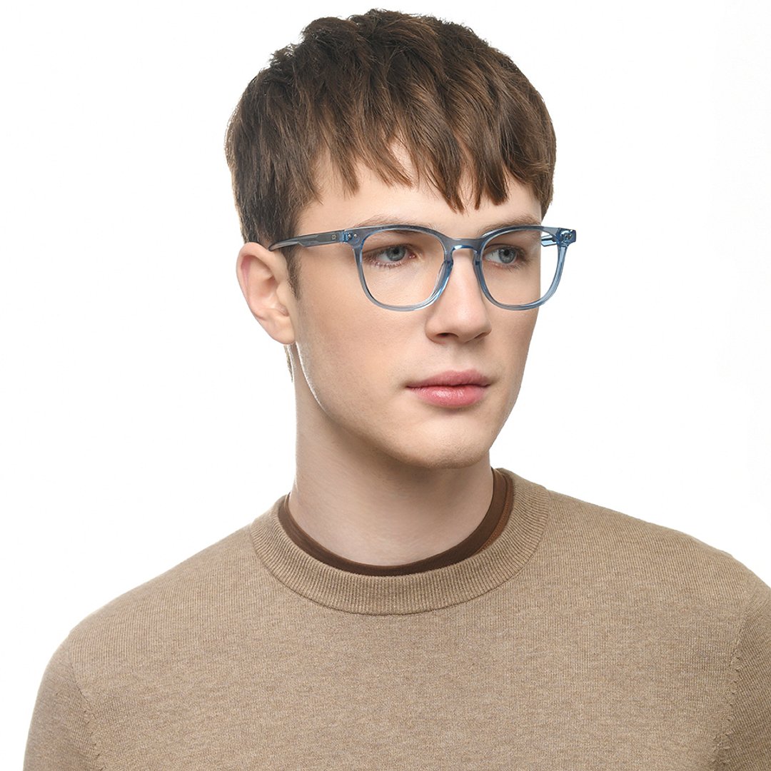 Lenskart Hustlr Online Denim-Ace Full Rim Square left side