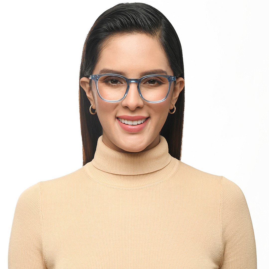 Lenskart Hustlr Online Denim-Ace Full Rim Square left side