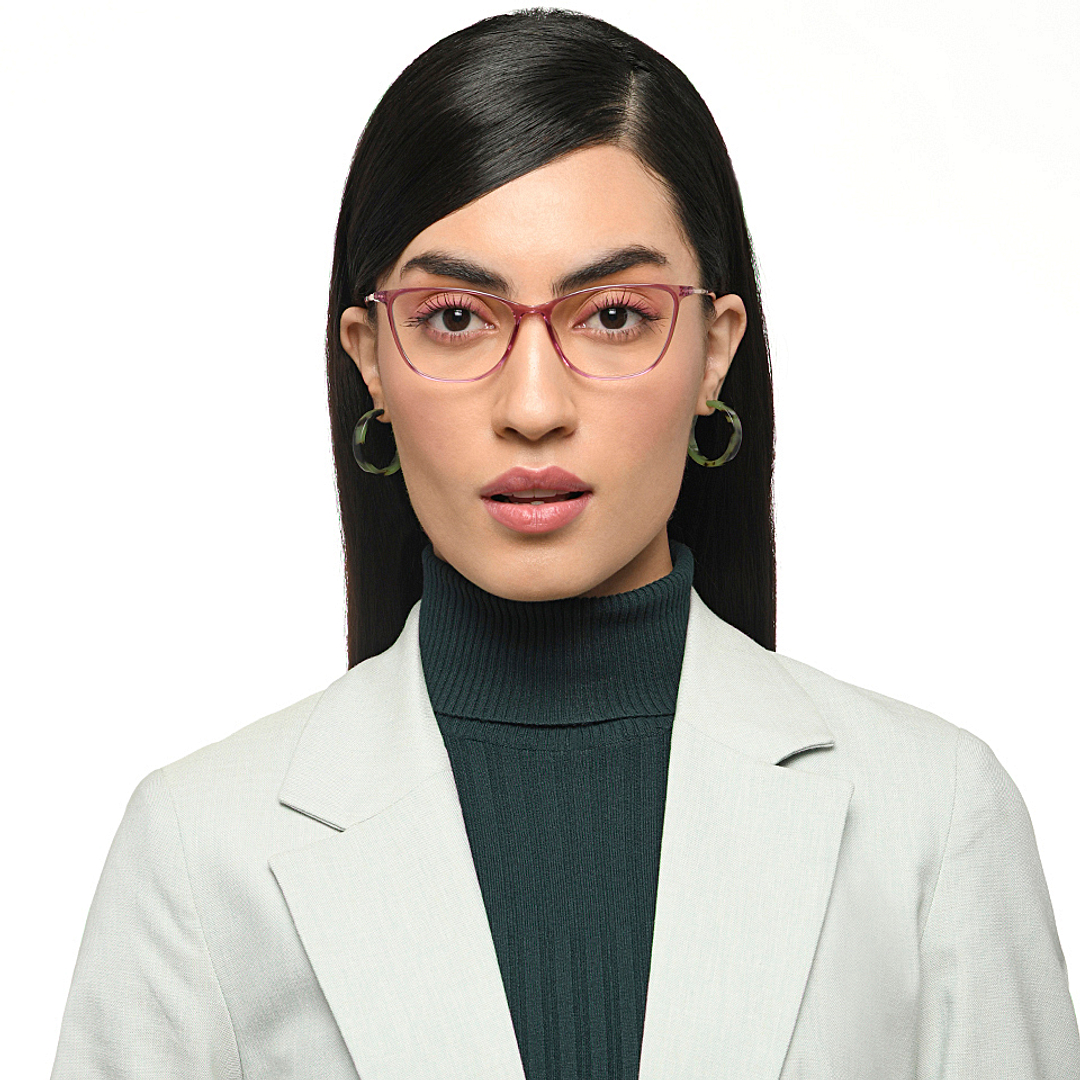 Lenskart Air Pink Full Rim Cat Eye right side