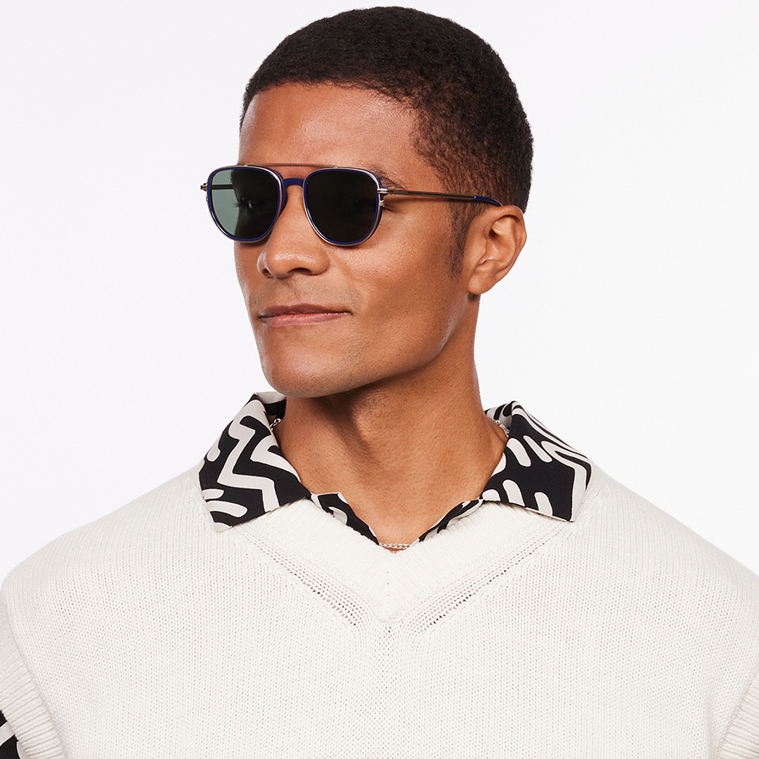 Buy Green Gold Blue Full Rim Aviator Vincent Chase Hip Hop LK