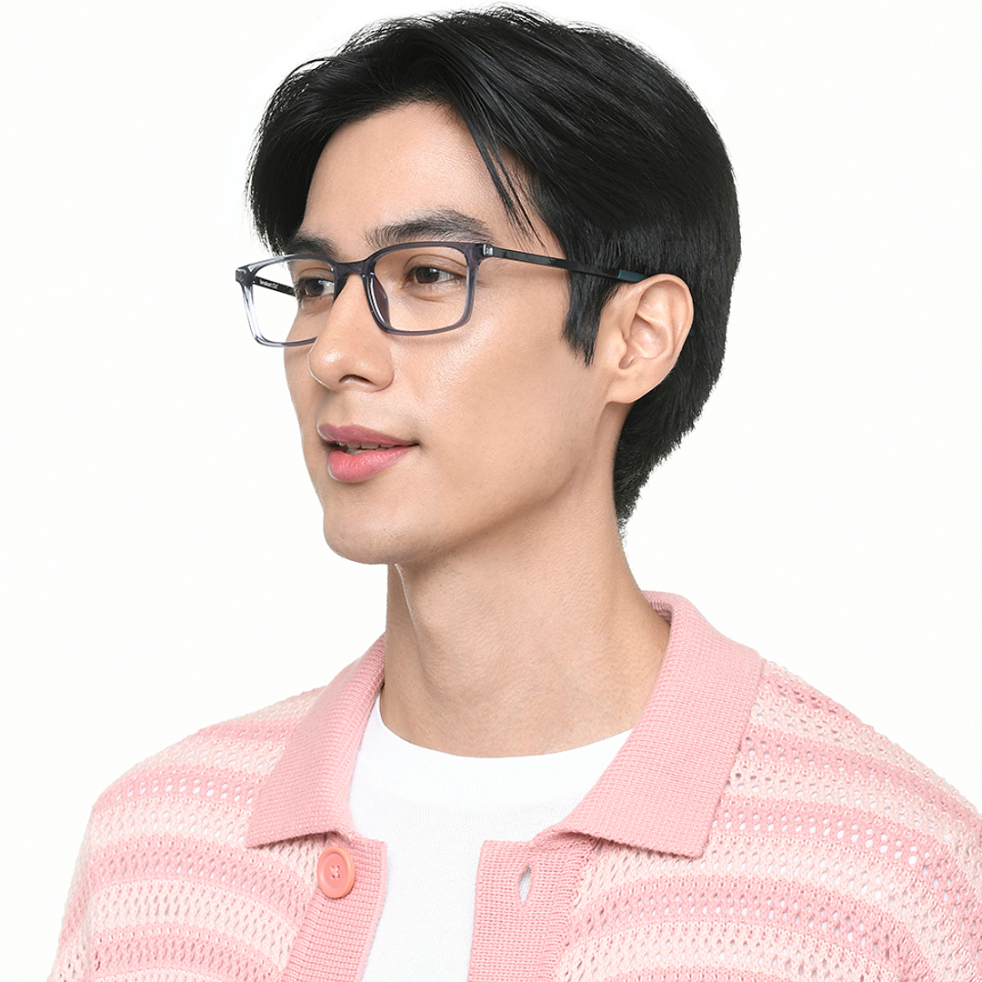 Lenskart Air Light Gray Full Rim Rectangle right side