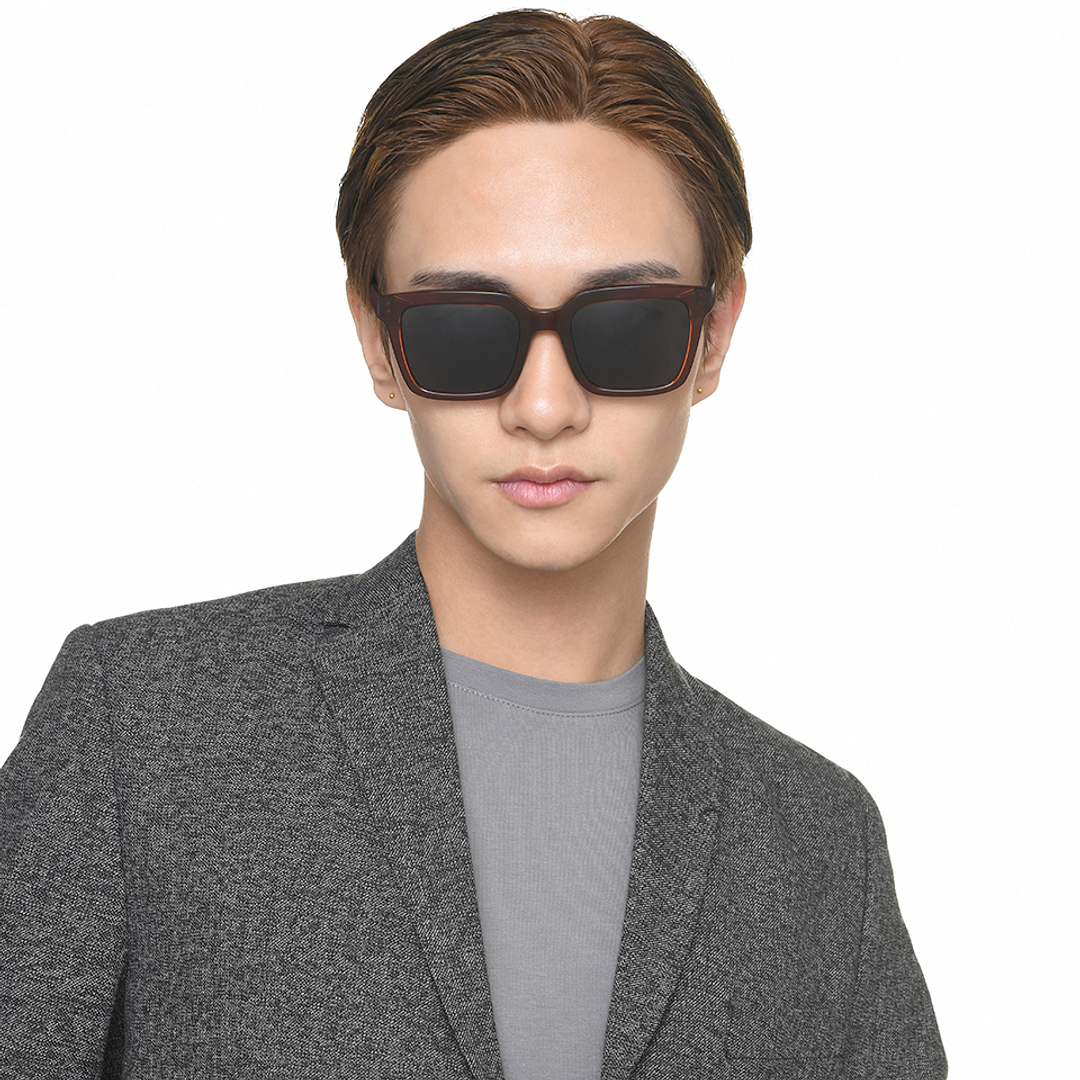 Lenskart Brown Transparent Full Rim Square right side