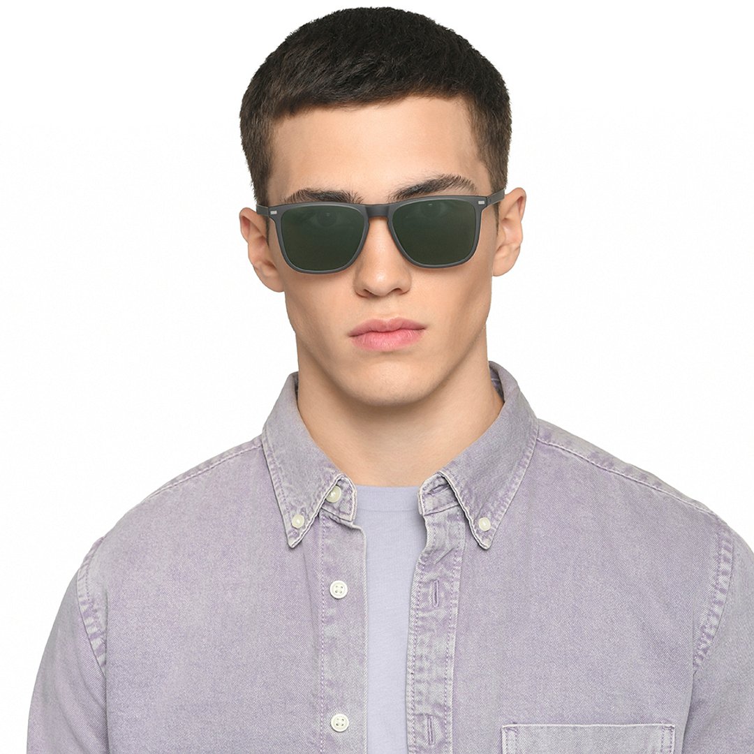 Lenskart Air Light Gray Full Rim Square right side