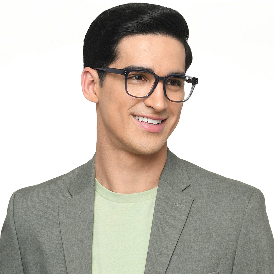 Lenskart Light Gray Full Rim Square right side