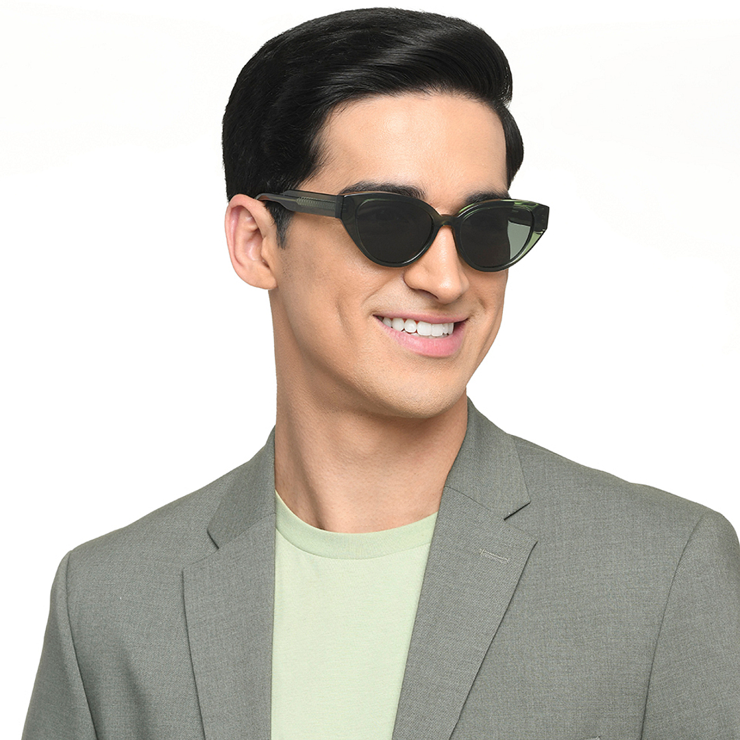 Lenskart Green Full Rim Cat Eye left side