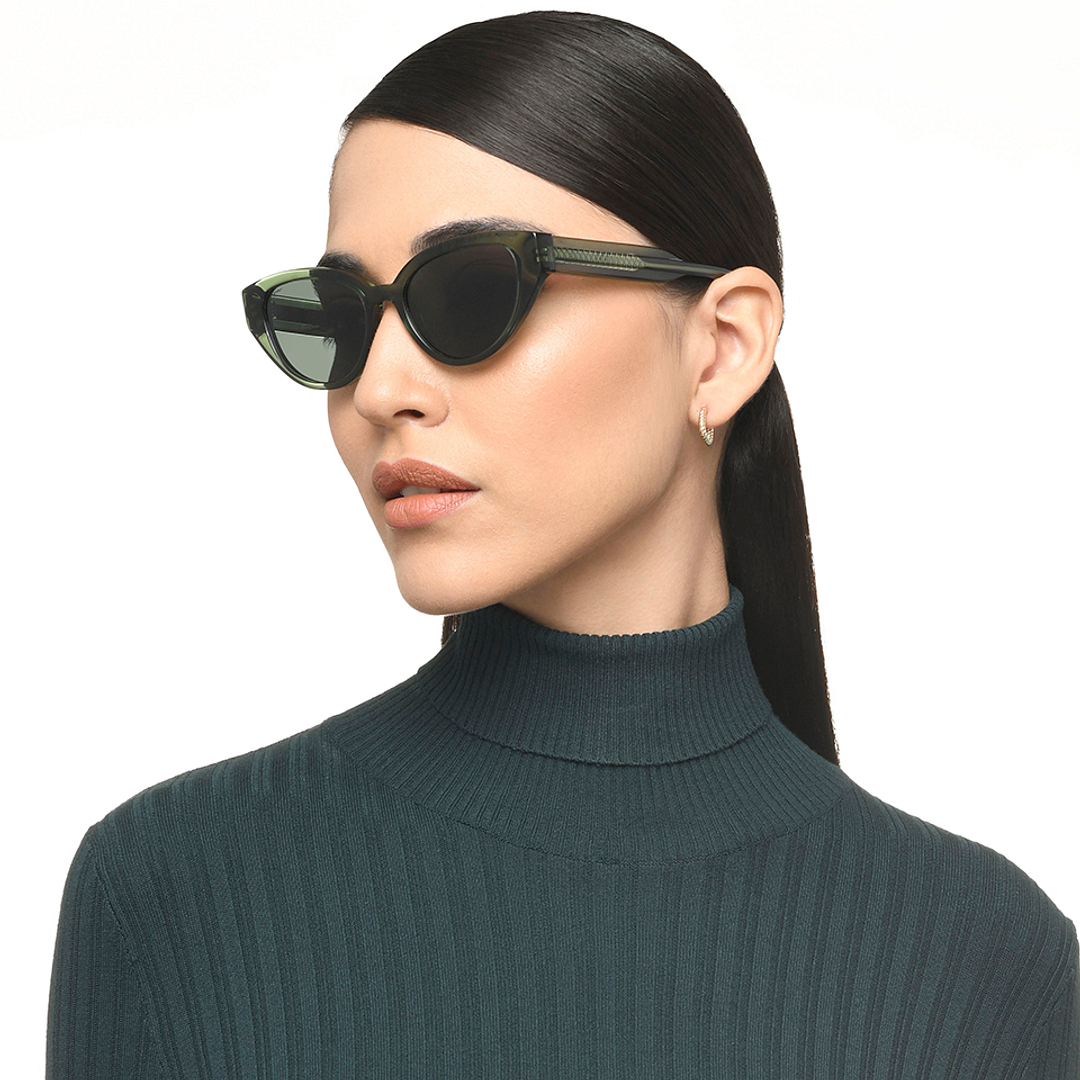 Lenskart Green Full Rim Cat Eye right side