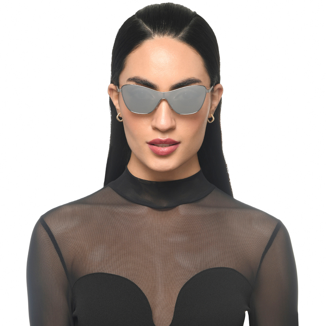 Lenskart Studio Online Gunmetal Full Rim Cat Eye right side