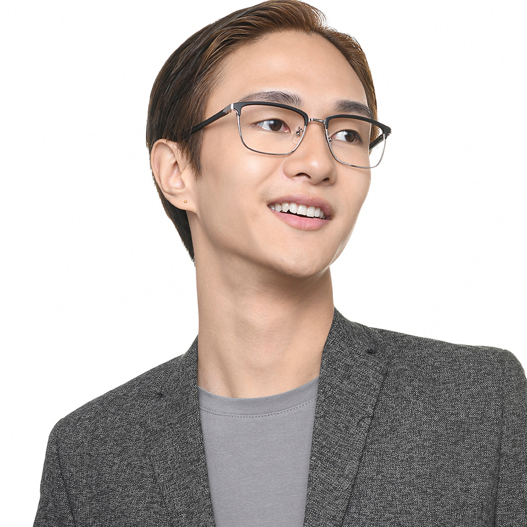 Lenskart Air LA Black Full Rim Square left side