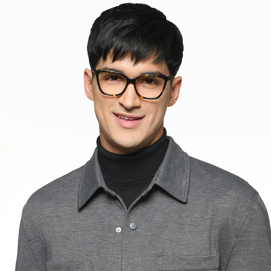 Le Petit Lunetier Tortoise Full Rim Cat Eye left side