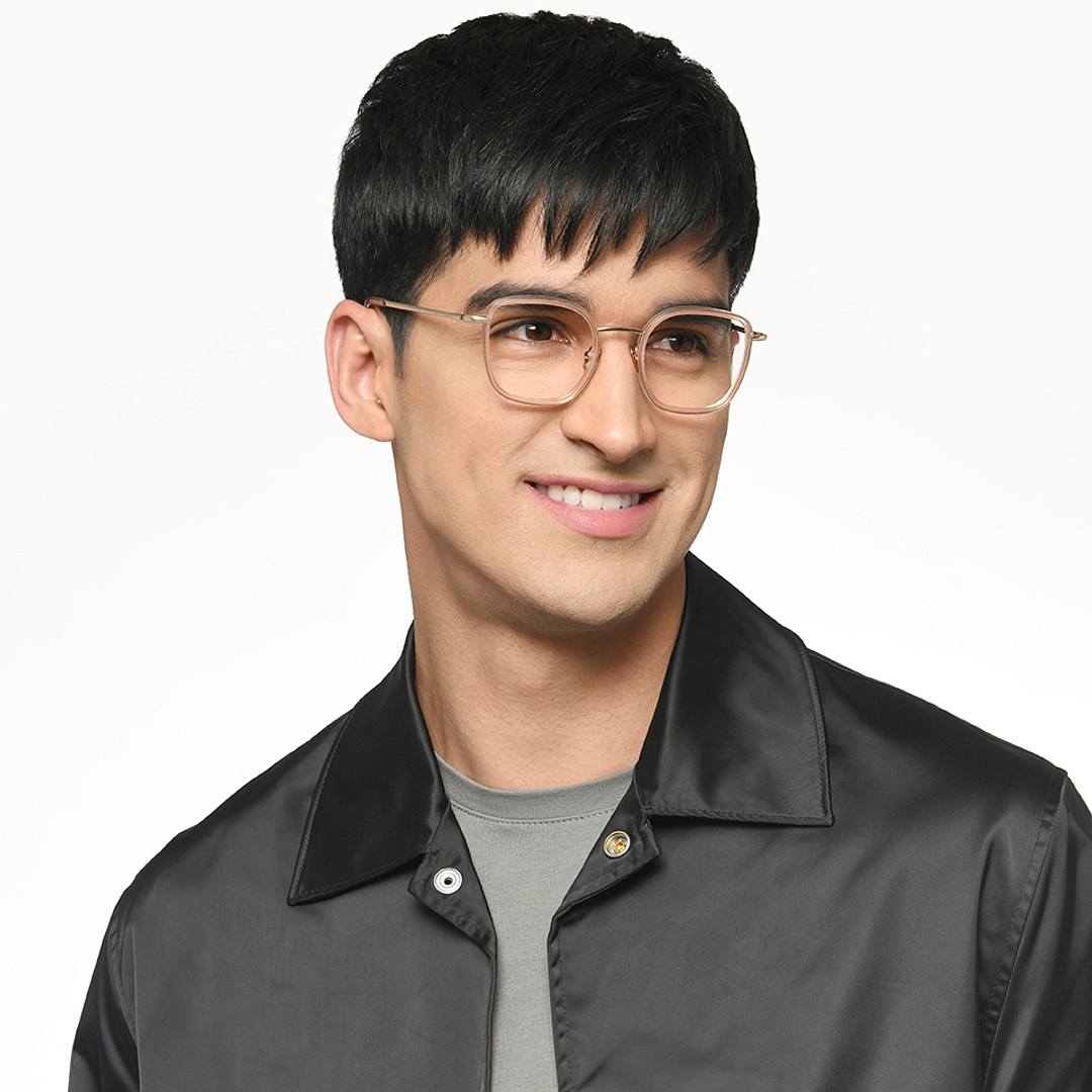 Le Petit Lunetier Gold Full Rim Cat Eye right side