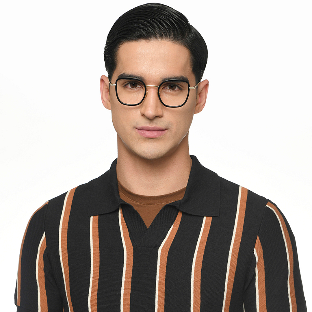 Le Petit Lunetier Black Full Rim Cat Eye left side