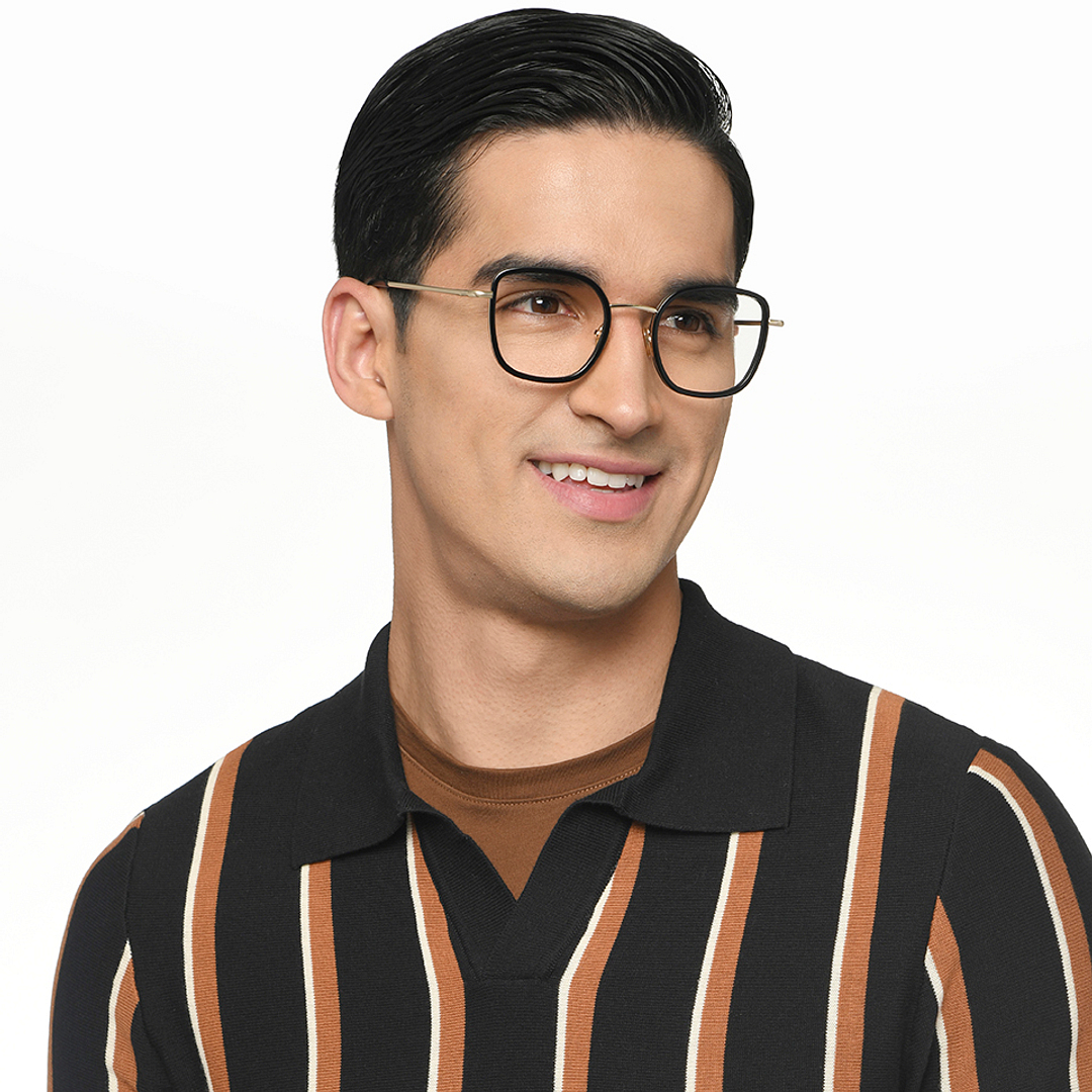 Le Petit Lunetier Black Full Rim Cat Eye right side