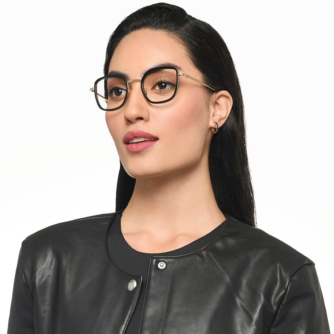 Le Petit Lunetier Black Full Rim Cat Eye right side