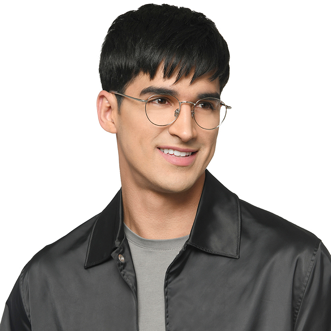 Le Petit Lunetier Silver Full Rim Round right side