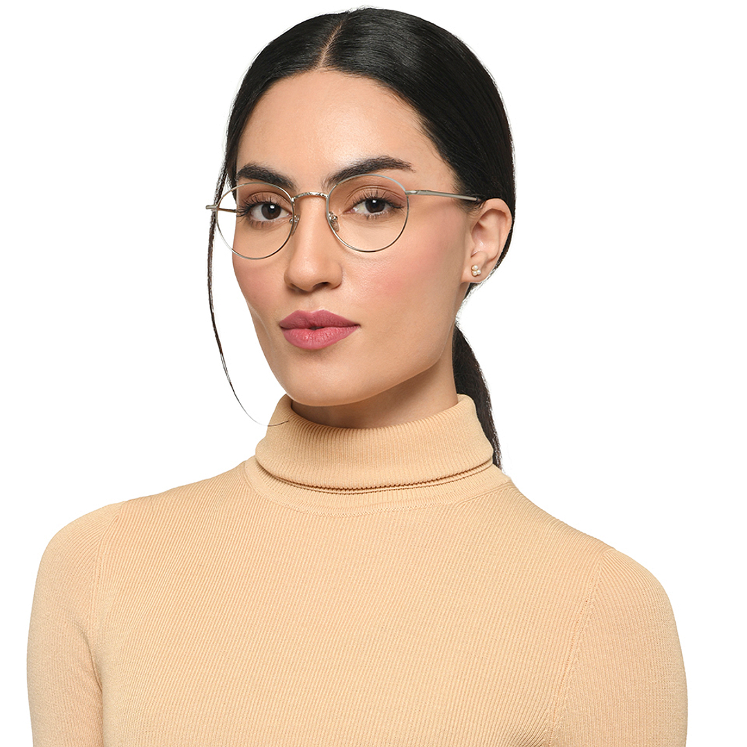 Le Petit Lunetier Silver Full Rim Round left side