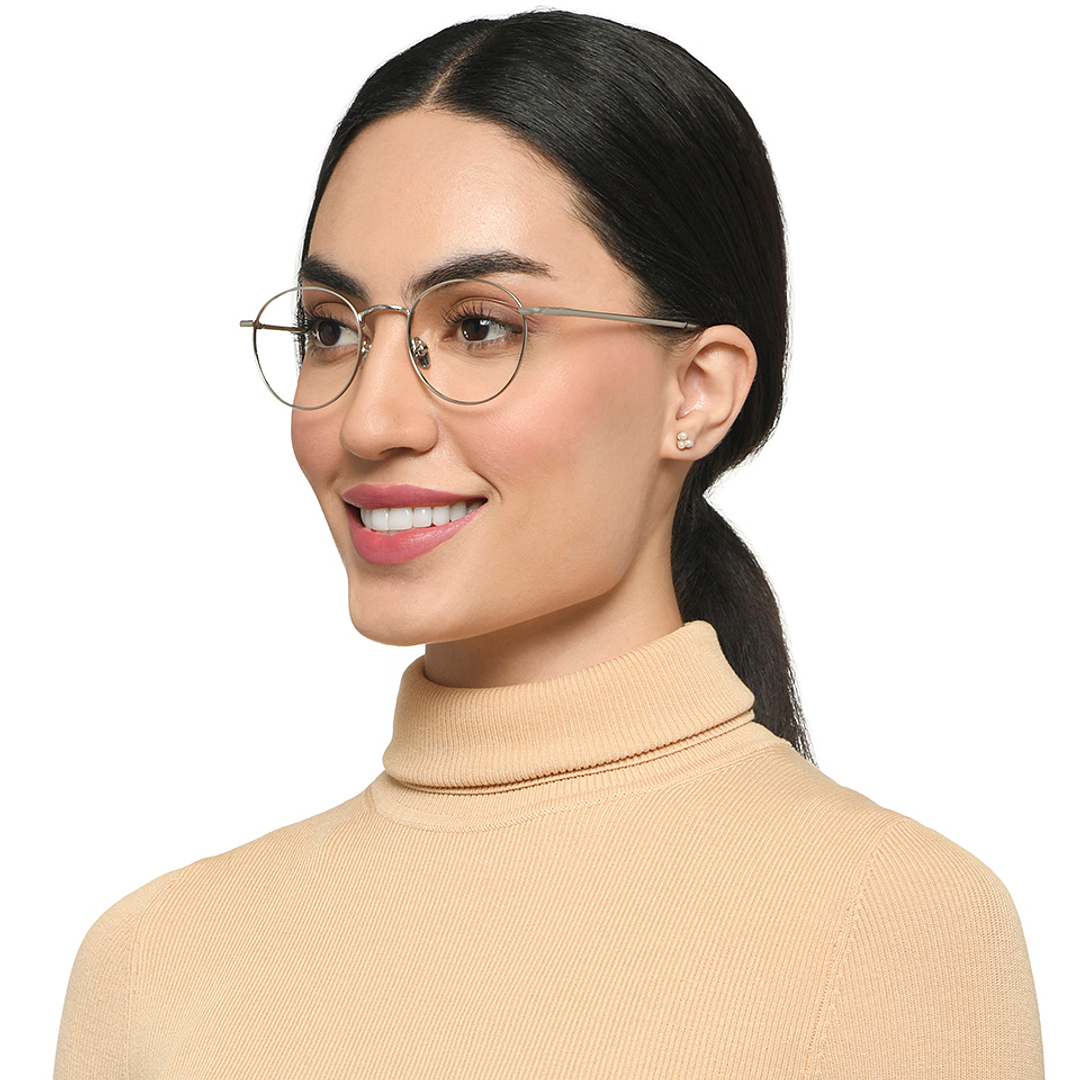 Le Petit Lunetier Silver Full Rim Round right side