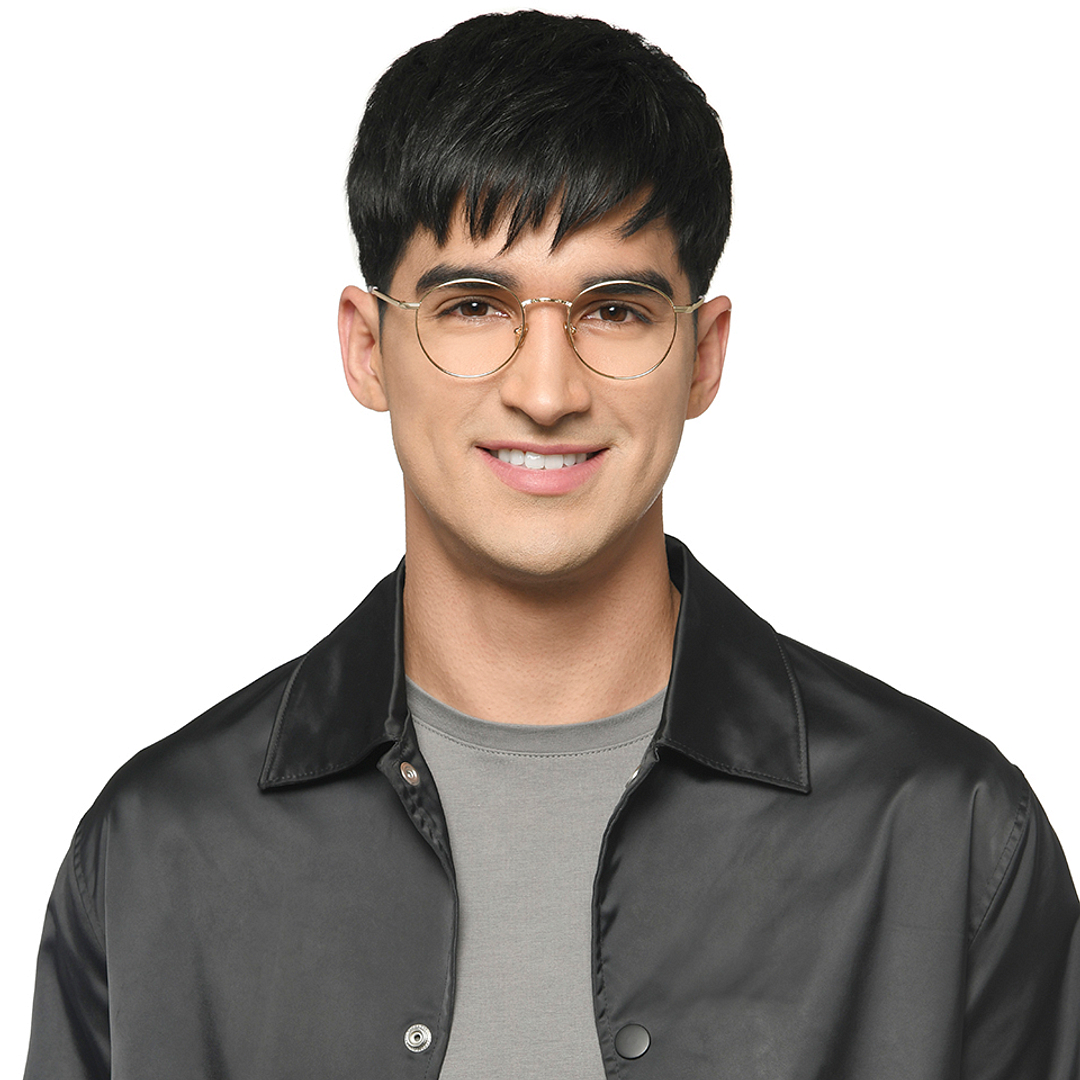 Le Petit Lunetier Gold Full Rim Round left side