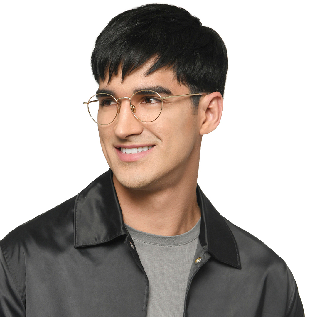 Le Petit Lunetier Gold Full Rim Round right side