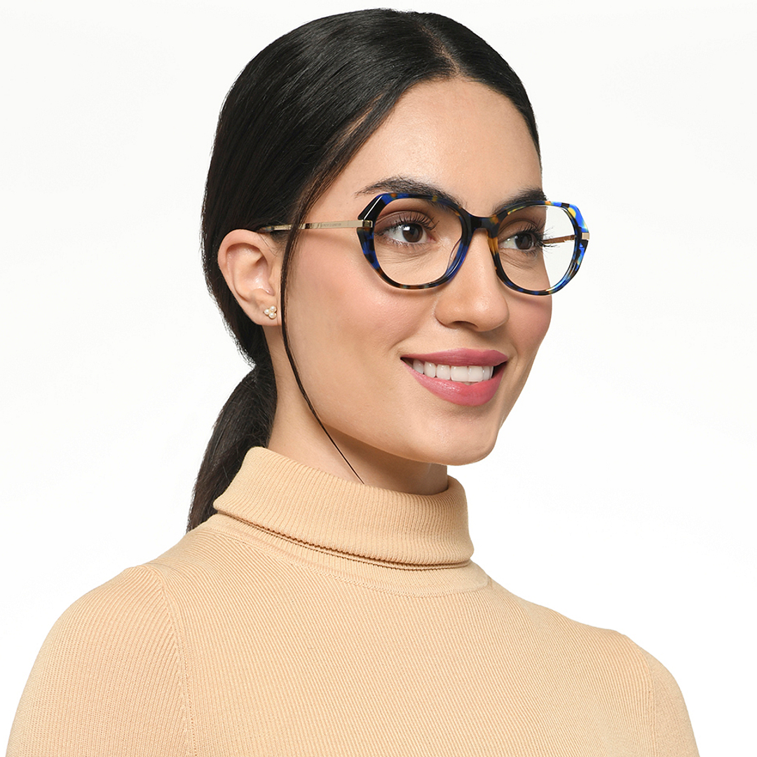 Le Petit Lunetier Tortoise Full Rim Cat Eye right side