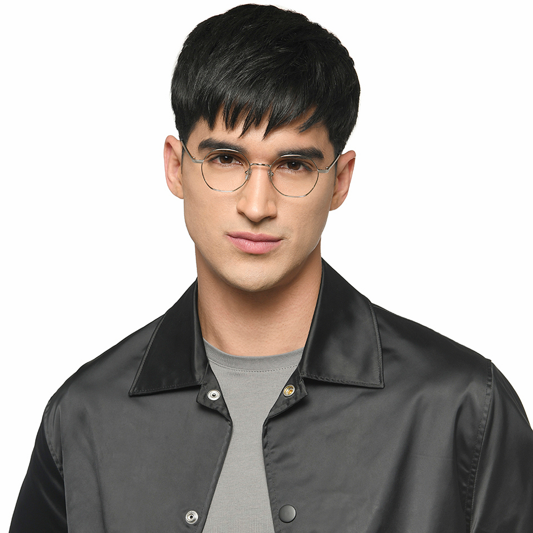 Le Petit Lunetier Silver Full Rim Round left side