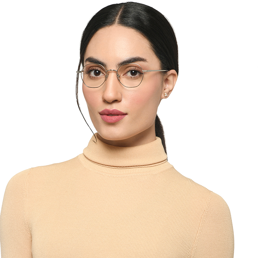 Le Petit Lunetier Silver Full Rim Round left side