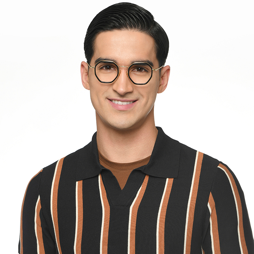 Le Petit Lunetier Black Full Rim Geometric left side